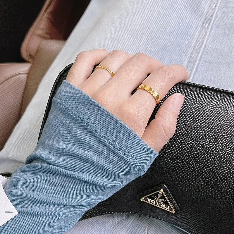 Корейская серия простой браслет кольцо из вольфрамовой стали женское модное