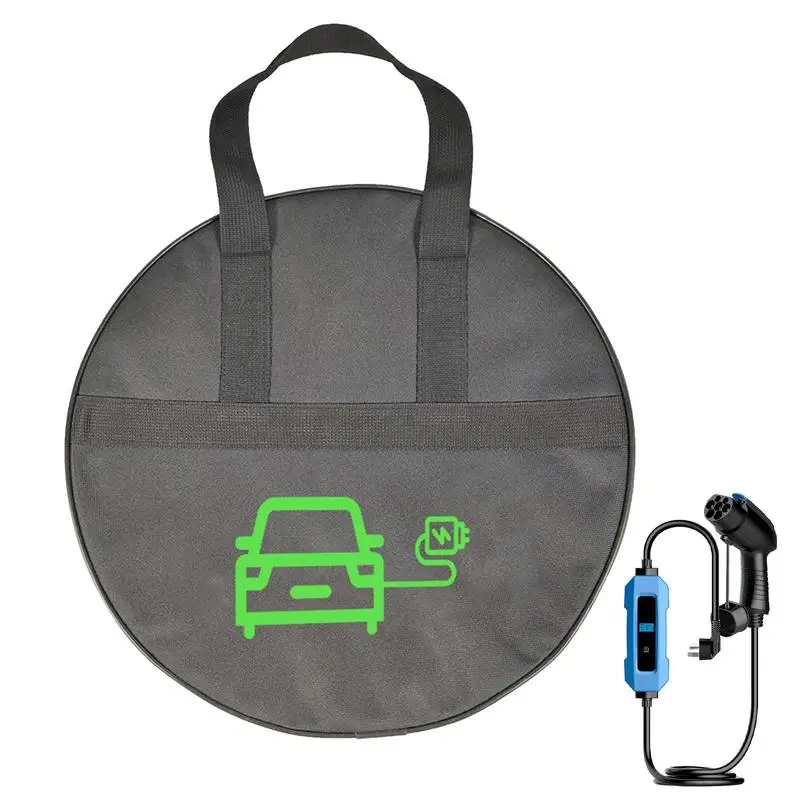 

Сумка для хранения кабеля, сумка для хранения зарядного устройства, круглые сумки, портативная оксфордская сумка для переноски электромобилей для автомобильных аксессуаров, кабелей, шнуров и