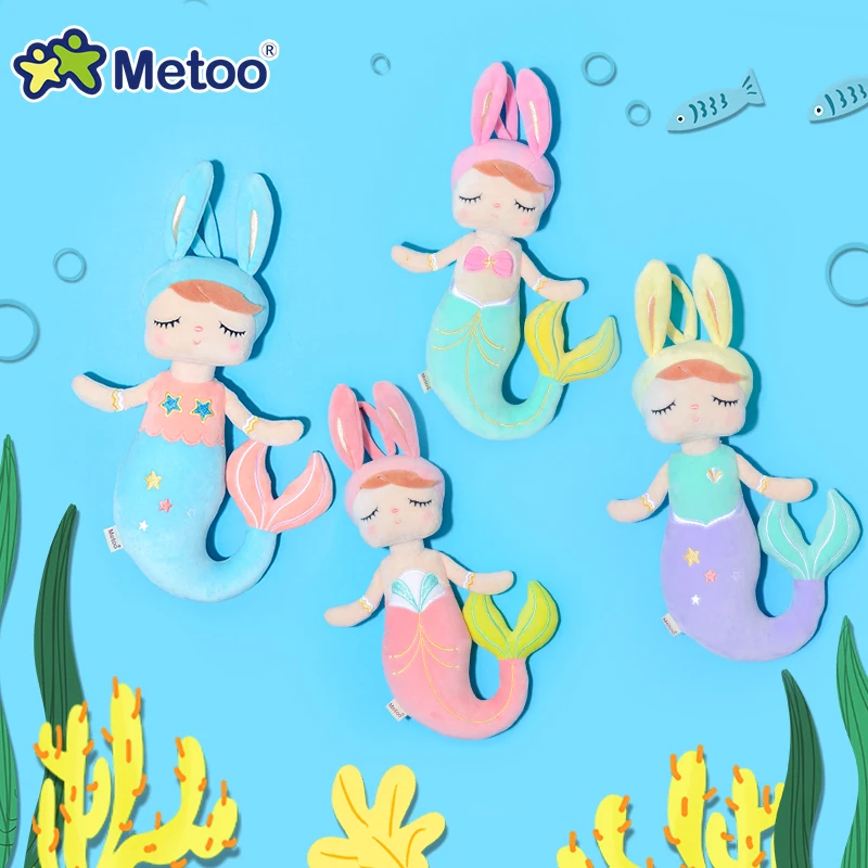 

38CM Soft New Metoo Angela Mermaid Doll Cute Plush Children's Toy Stuffed Kids Sleep Companion Gift Toys for Girls