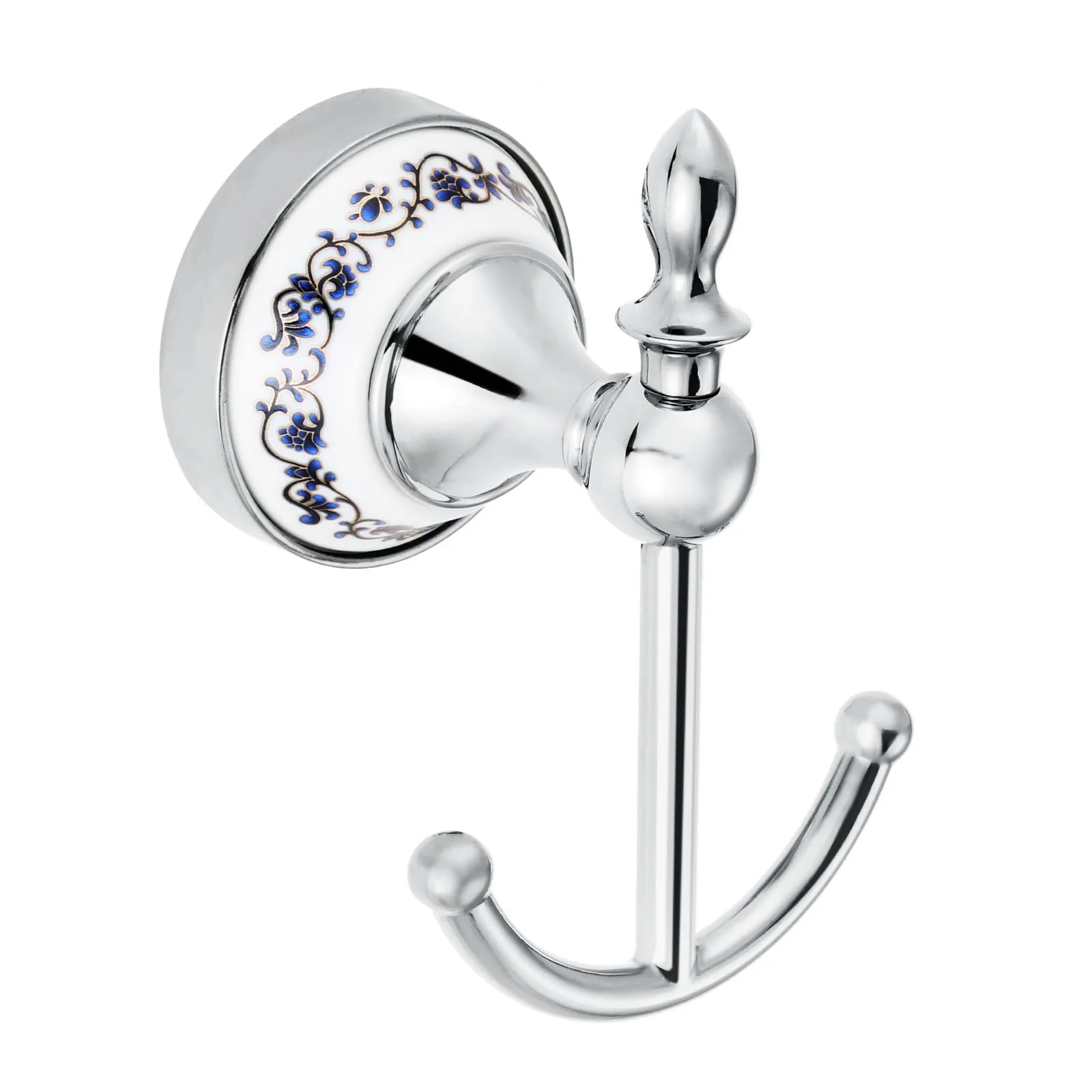 хромированная сине-белая фарфоровая