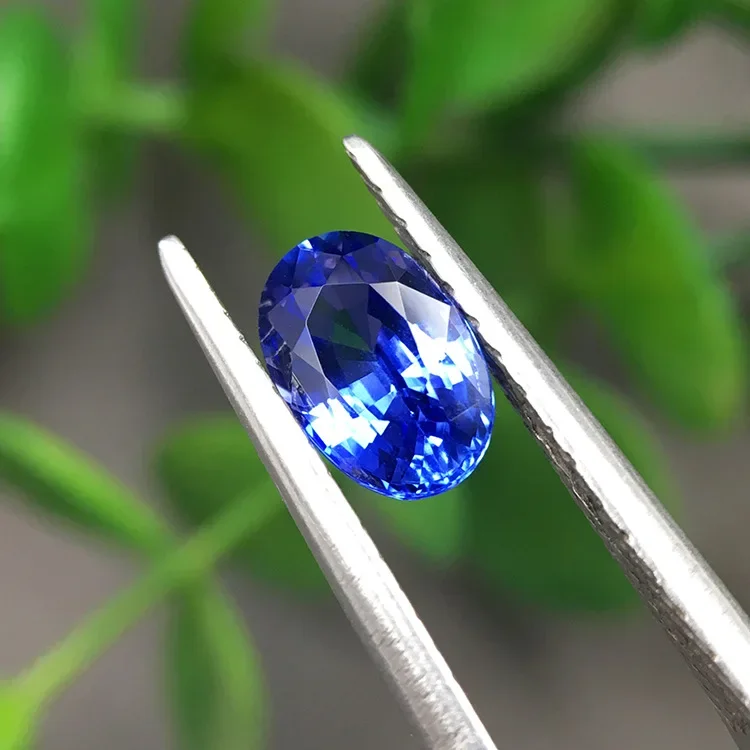 Овальные подвески из натурального сапфира дизайн колец голого камня встроенный