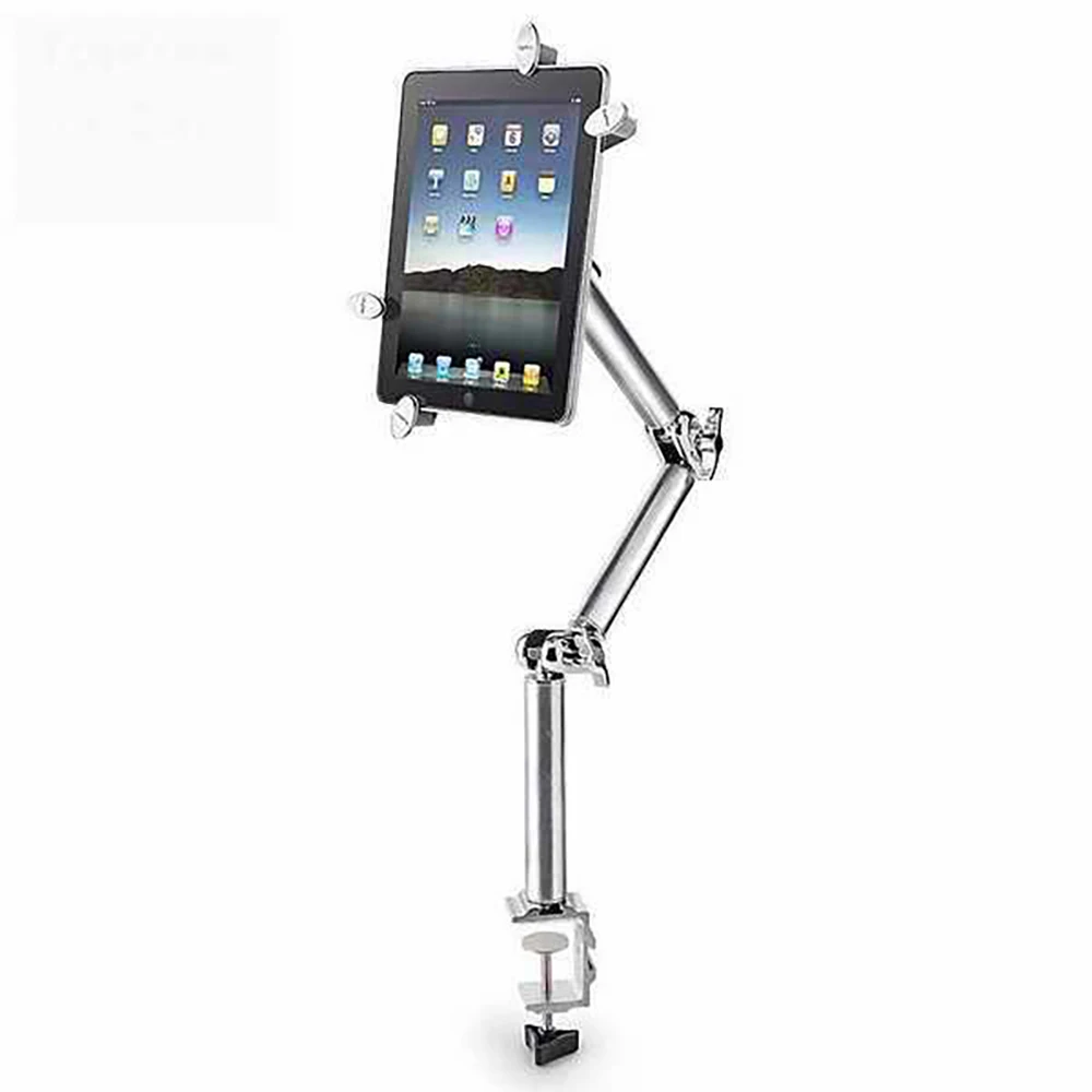 

NEW Foldable Multifunctional Tablet Holder Clamp Car Stand Aluminum 360 Rotation Wall Mount Bed Bracket for iPad Air Mini 7-11''