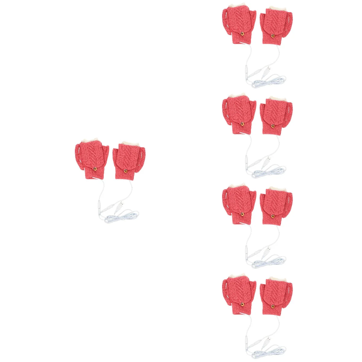 

5 Sets Cotton Thermal Sports Hand Warmer Winter Heating Riding Warm