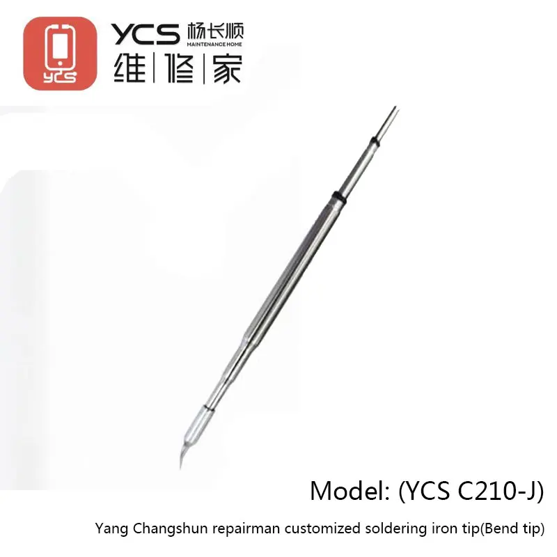Фото Паяльные жала премиум-класса YCS C210-K Knife/C210-I Straight/C210-J 45 ° Изогнута для микропайки печатной платы BGA SMD Professional Repair №2