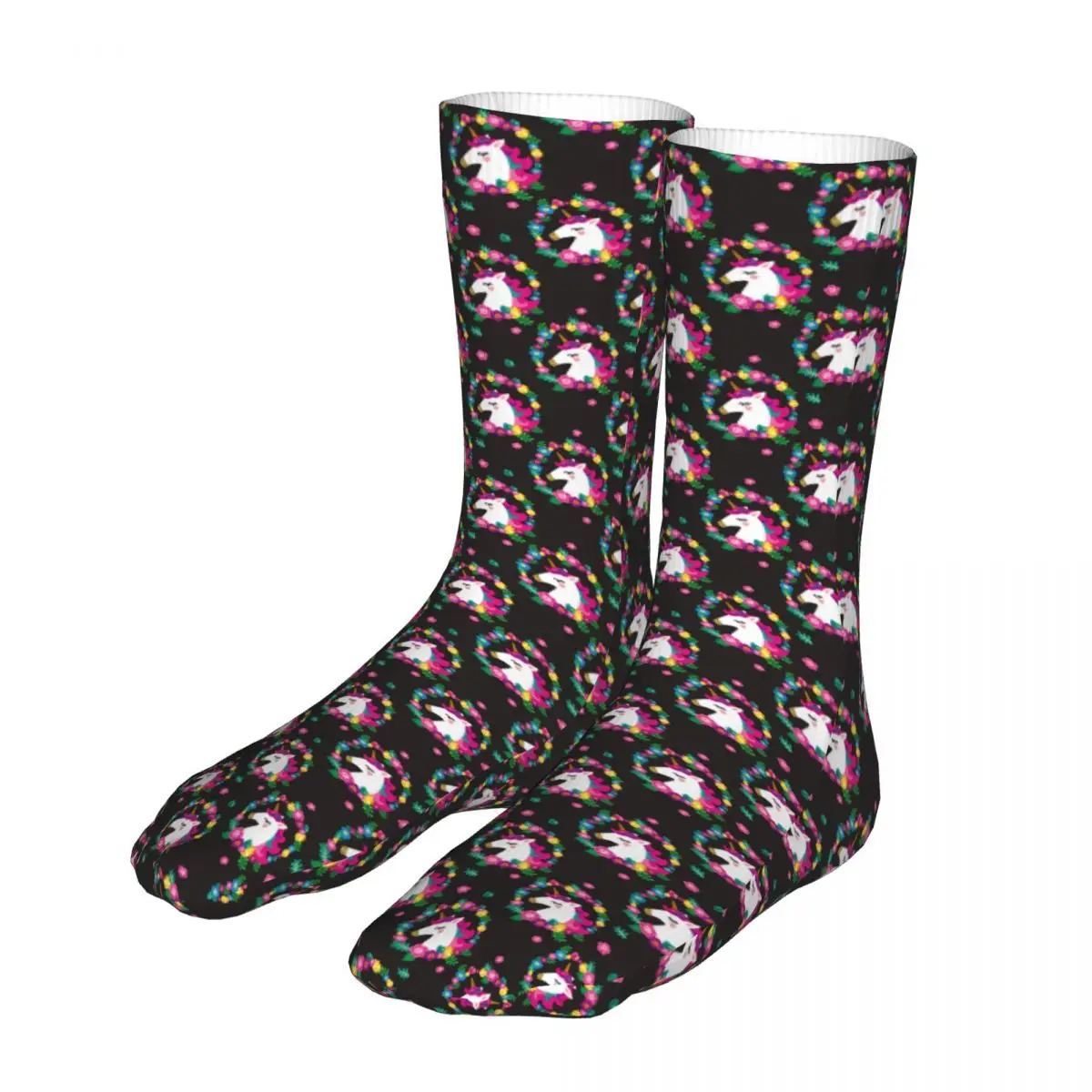 

Men Sports Colorful Unicorn Animal Socks Cotton Funny Women Sock