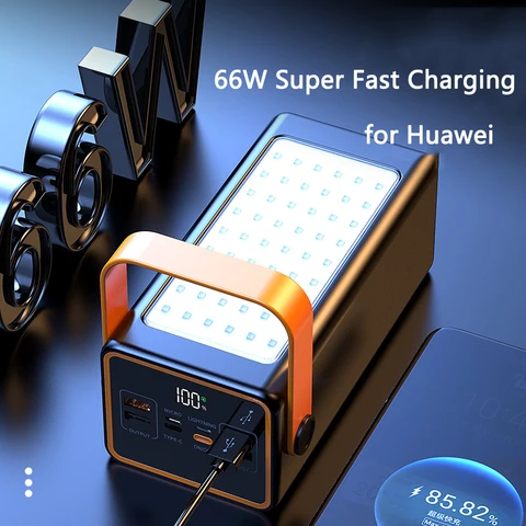 Внешний аккумулятор для Huawei P40, 70000 мАч, 66 Вт