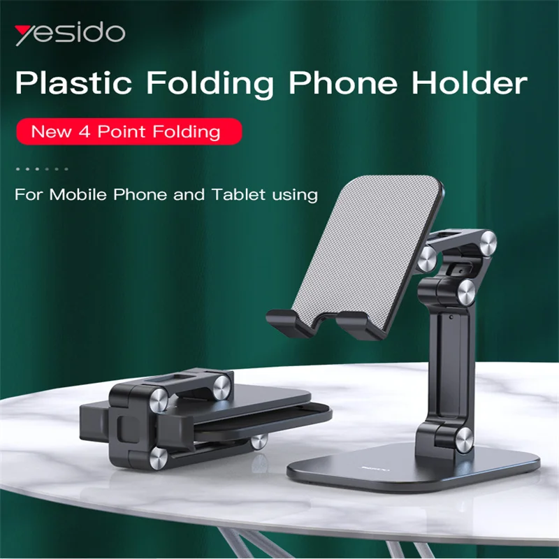 

Yesido Desktop Mobile Phone Holder Stand For iPhone iPad Adjustable Tablet Foldable Table Cell Phone Desk Stand Holder