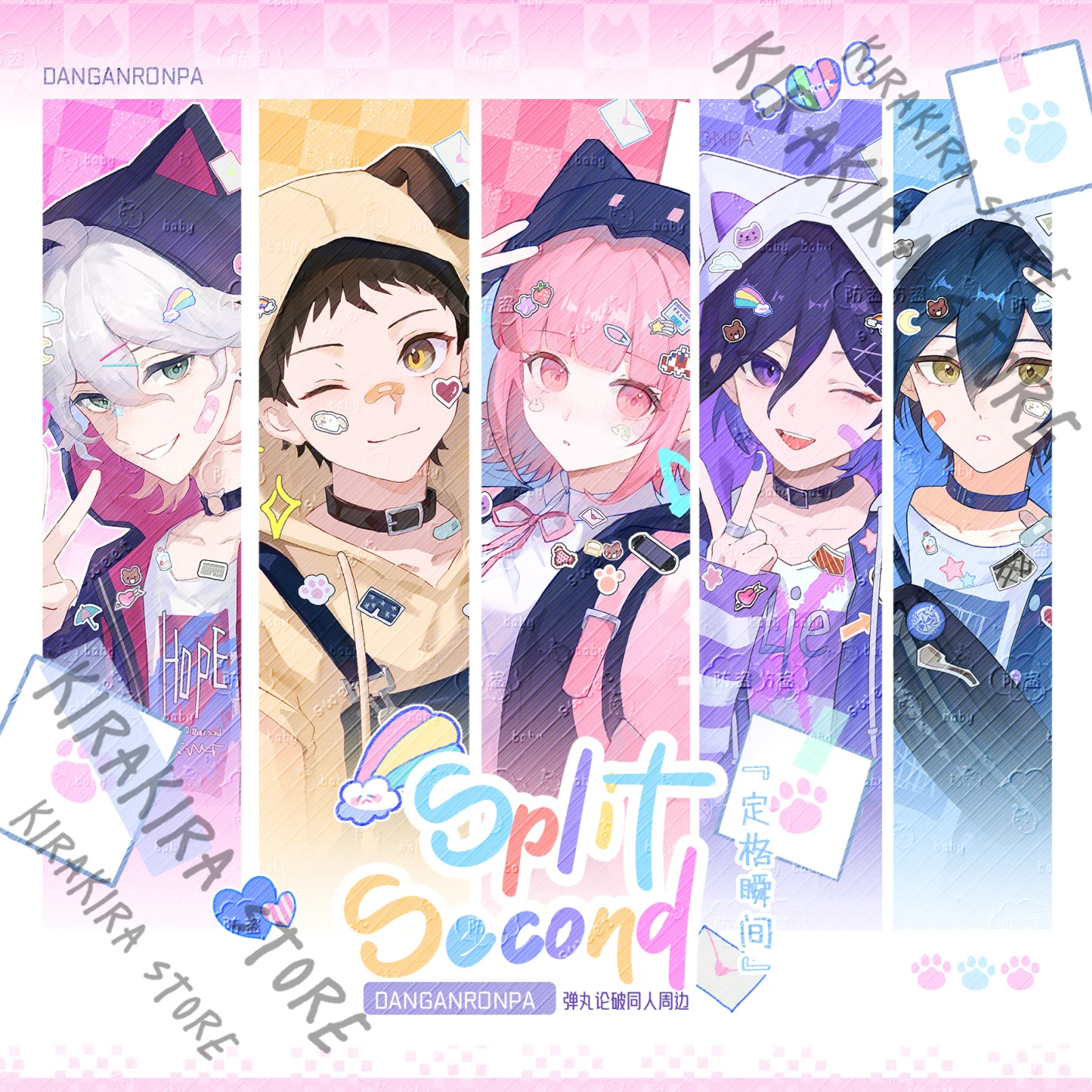 Фото Danganronpa Anime Saihara Shuichi Nagito Komaeda 	 Nanami ChiaKi Hinata Hajime Kokichi Oma акриловая цветная бумажная бейджная карта №2