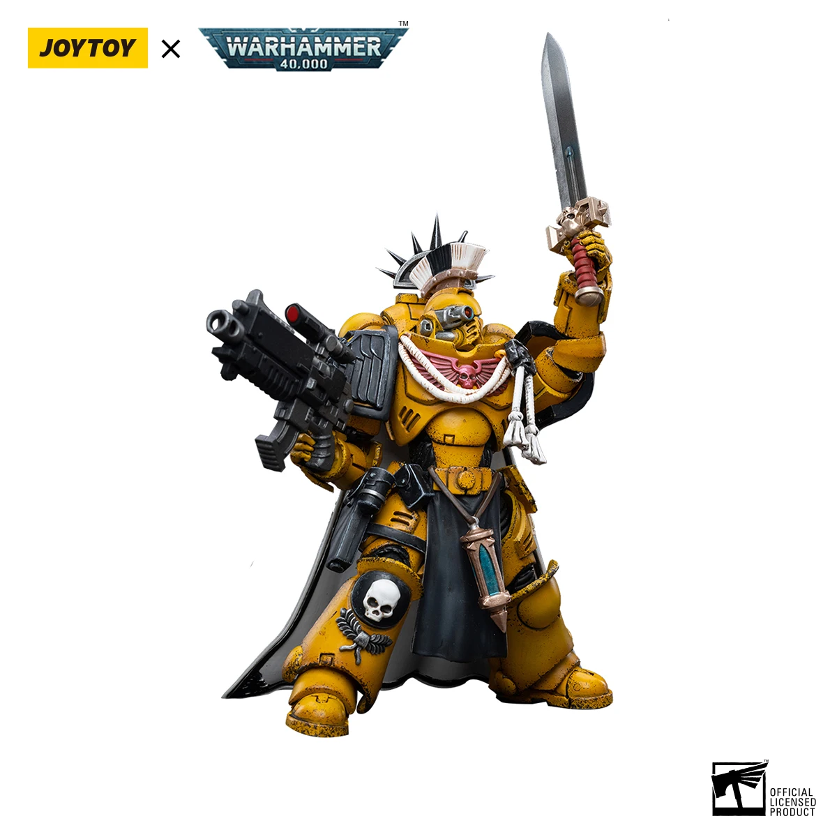 JOYTOY Warhammer 40k Mecha 1/18 modelo de figuras de acción juguetes puños imperiales Primaris capitán Alros Lysigal 1