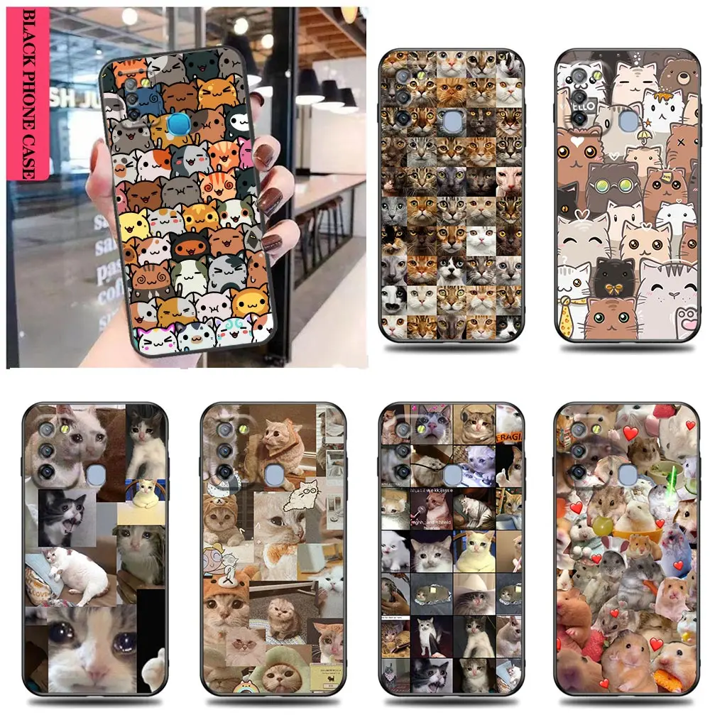 

Funda Case For Infinix TECNO SPARK 7 6 Air Go 5 Pro HOT 20 20I 20S 5G 12 12I 11 11S 10 10I 10S 9 Play Case Cute Funny Crying Cat