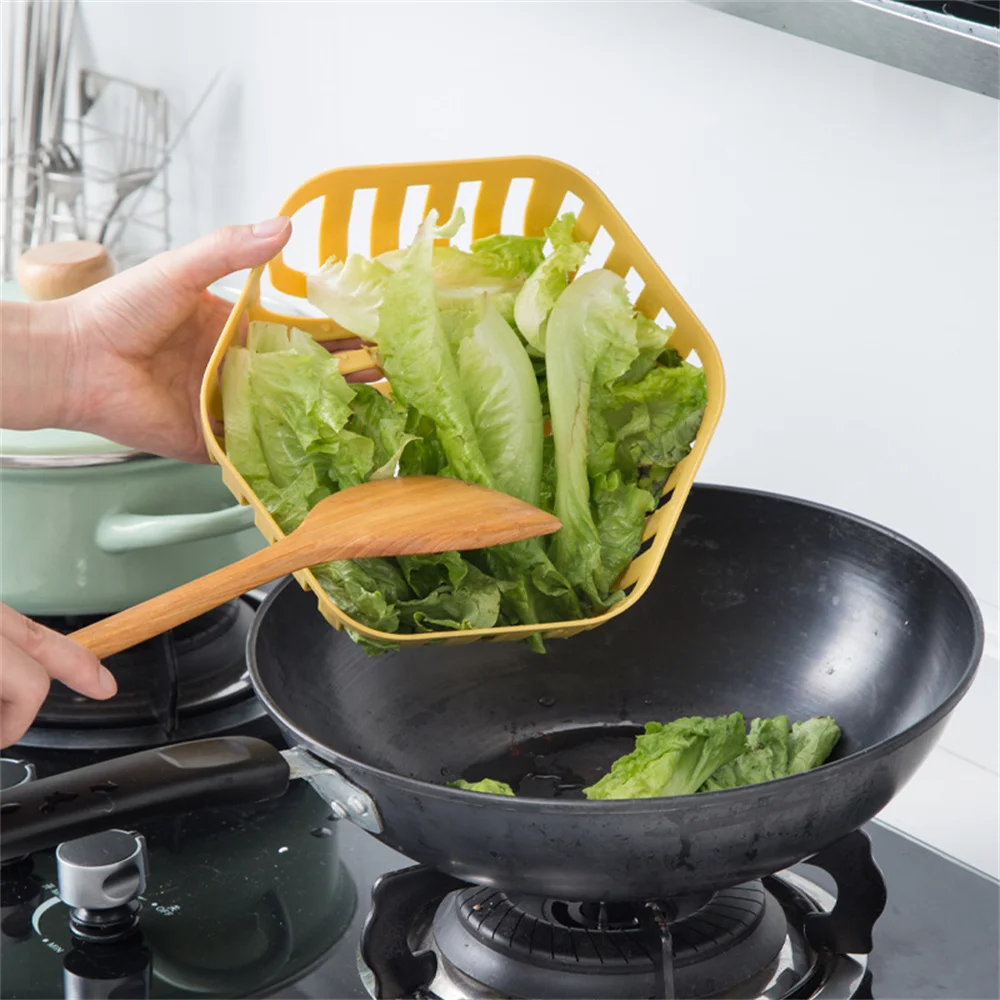 

Light Weight Double Drain Basket Kitchen Multifunctional Storage Organizer High Quality Open Design Drainage Basket Silicone