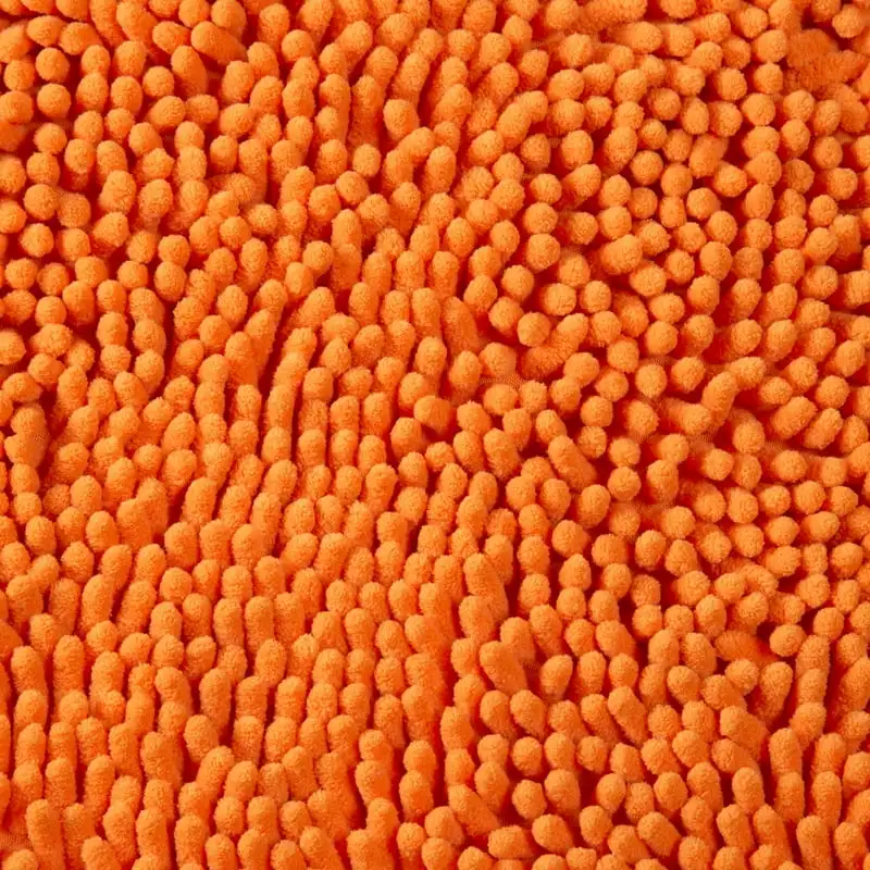

Memory Foam Bath Mat Set with Non-Slip Base (Orange)