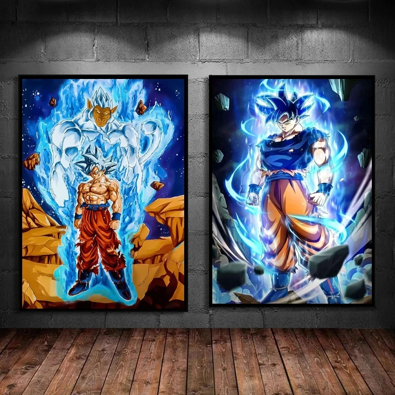 

Anime Posters Super Blue Goku Decoration Paintings Wall Stickers Friends Gifts Children's Bedroom Decor Decorative Classic