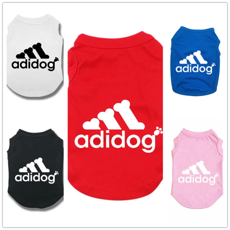 

Adidog Spring Summer Pet Dog Vest Cheap Sunshade Clothes Shirt Outdoor Small Medium Large Dogs Pure Cotton Breathable Supplies