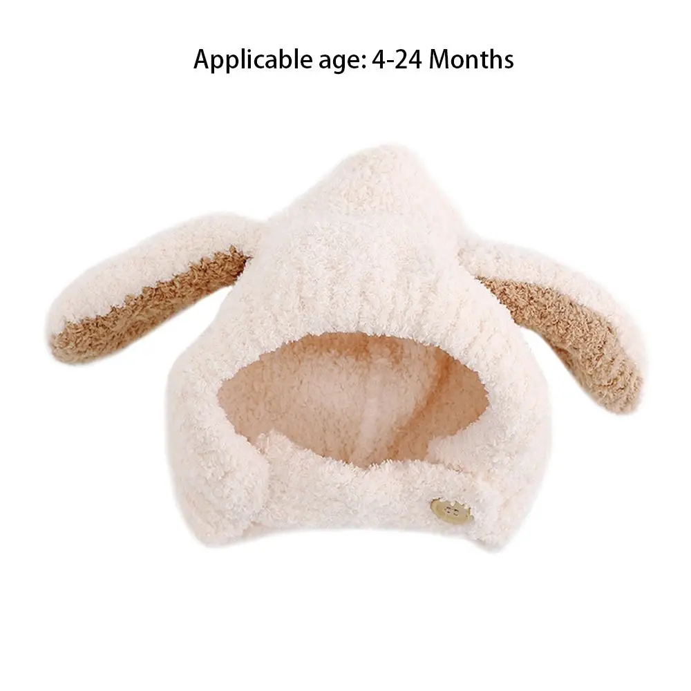 Ветрозащитная плюшевая зимняя детская шапка для детей от 4 до 24 месяцев мягкие