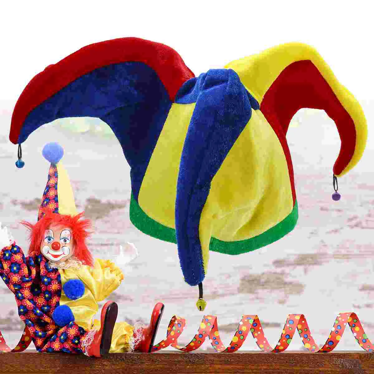 

Court Attire Women Costume Tiny Clown Hat Funny Clown Hat Clown Bowler Hat Circus Party Supplies