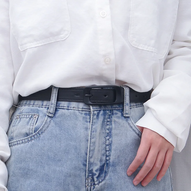 

Fashion Simple PU Leather Grommet Belt For Man Woman Summer Wild Wrist Strap Korean Boy Gril Student Casual Jean Pant Thin Belts