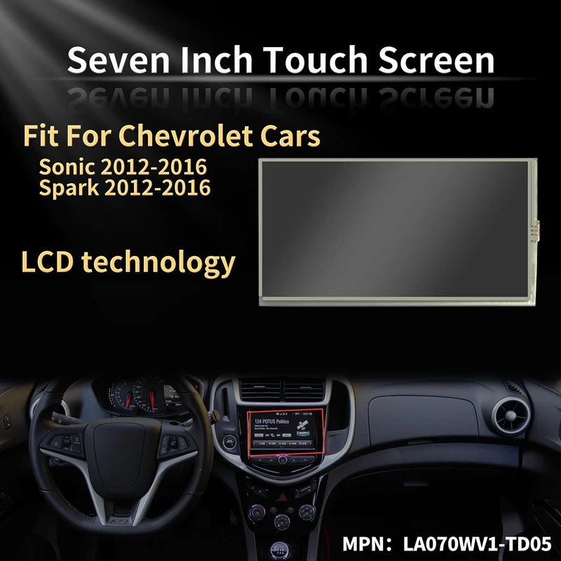 7-дюймовый сенсорный ЖК-дисплей для Chevy Spark Sonic 2012-2016 MYLINK навигационное радио