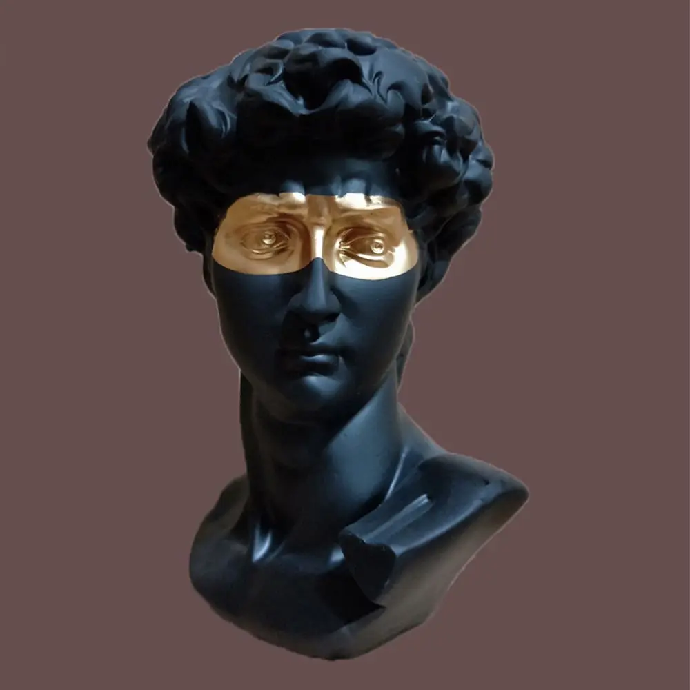 

New Home Decoration Artist Craft Sculpture Bust Portraits David Head Portraits Statue