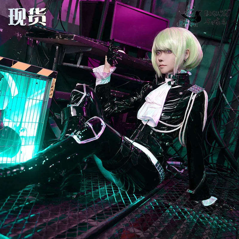 Фото xixixi аниме мужской черный Хэллоуин PROMARE Lio Fotia косплей костюм полный комплект парика обуви и e №3