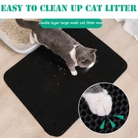 pet cat litter mat double layer waterproof litter cat bed pads for cats house clean super light easy to carry smooth surface
