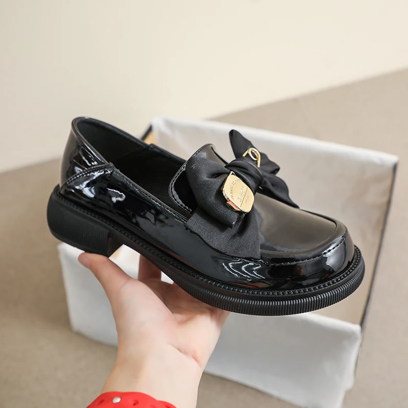 DIMANYU Loafers Women 2023 Spring British Style Women Shoes Large Size Bow Tie Slip-on College Style Shoes For Girls