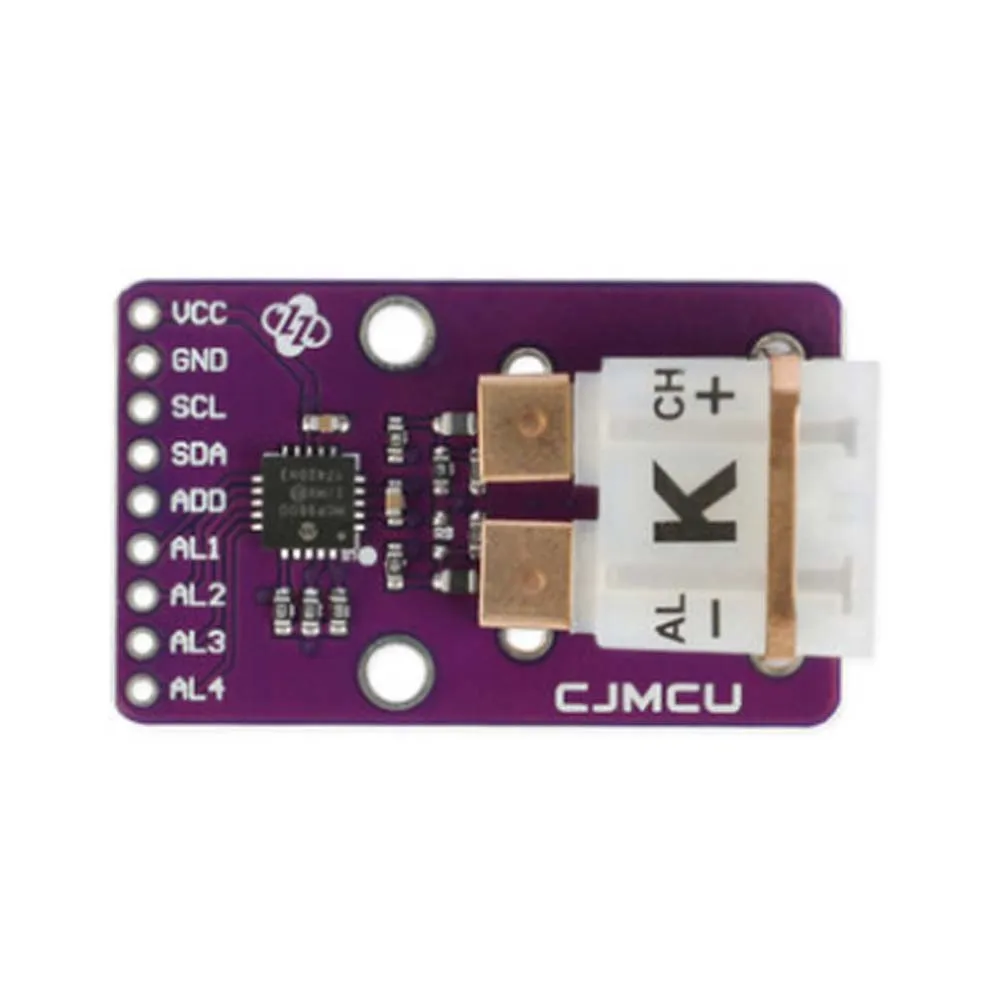 

CJMCU-96 MCP9600 Тип K модуль преобразователя термопары дифференциальный вход поддерживает модуль интерфейса Eight Type s I2C