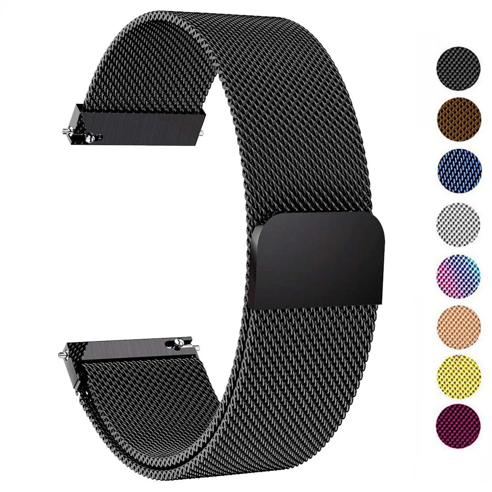 

Milanese Loop Strap For Samsung Galaxy watch 5/4 44mm 40mm/5 pro/4 Classic/Active 2 20mm/22mm Bracelet Huawei gt 2/3 pro band