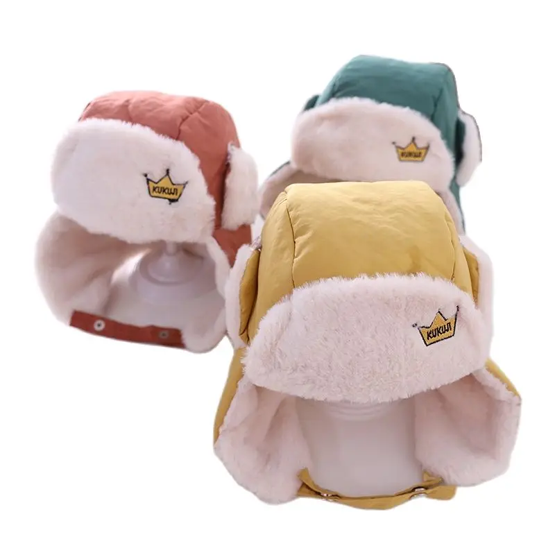 

Шапка-бомбер Doitbest для мальчиков и девочек от 2 до 5 лет, зимняя вязаная шапка с вышитой короной, детские шапки с ушами для девочек