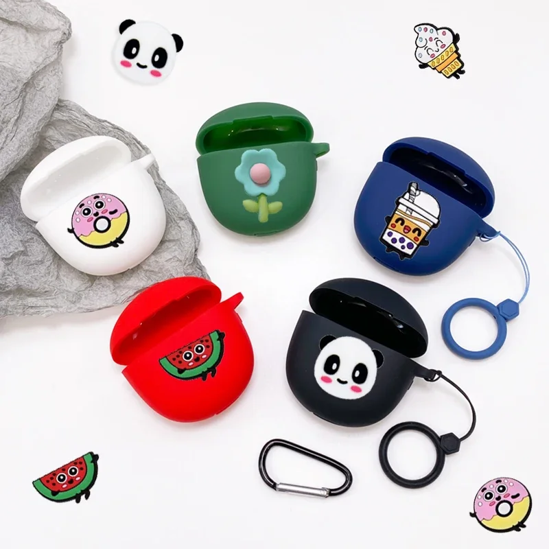 Для QCY HT03 чехол Мультяшные наушники силиконовый ударопрочный hearphone Box