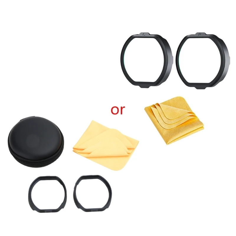 

2pcs Lens Anti-Scratch Rings Brackets for PS VR2 Glasses Protectors Lens Protectors Glasses Layer Frames Easy to Install