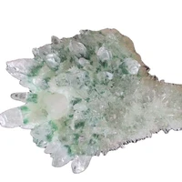 1152g unique natural green crystal cluster skeletal quartz point wand mineral healing crystal druse vug specimen natural stone