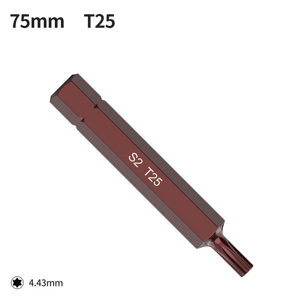 7 шт. T20-T55 звездочка отвертка 10 мм шестигранный хвостовик магнитная пакетная