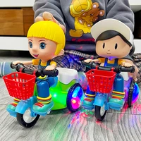 baby toys music bicycle colorful luminous stunt rotating childrens educational mobile toys