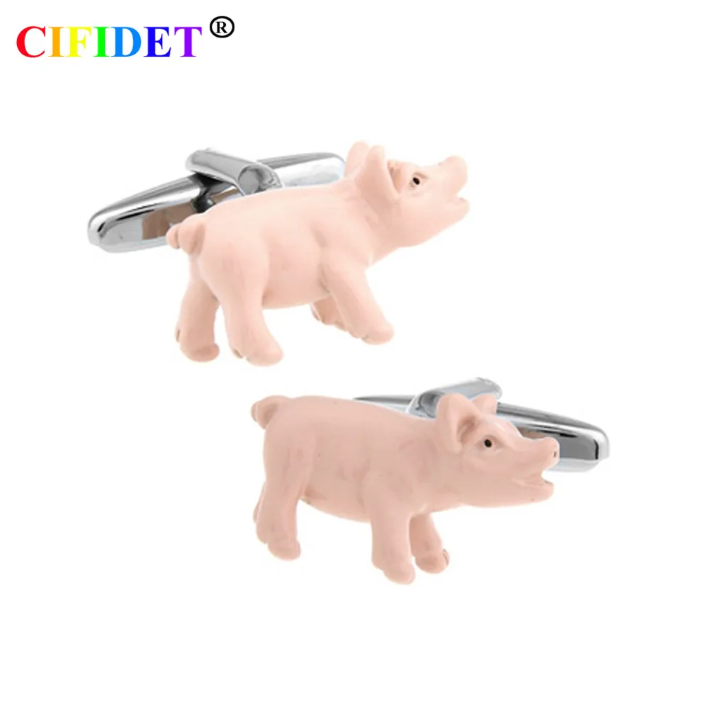 Запонки с животными CIFIDET Модные Розовые запонки искусственным рисунком