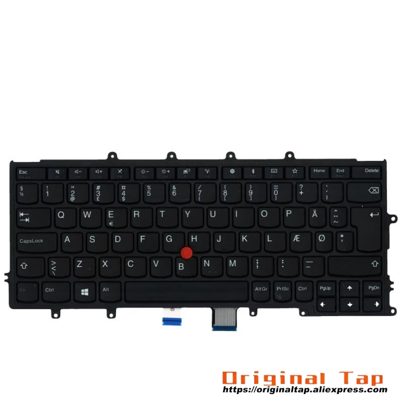 Датская клавиатура DK для Lenovo Thinkpad X270 A275 01EN557 01EP033
