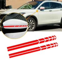 4pcs car rearview mirror reflective sticker car styling safety warning reflective stripe side mirror decal stickers