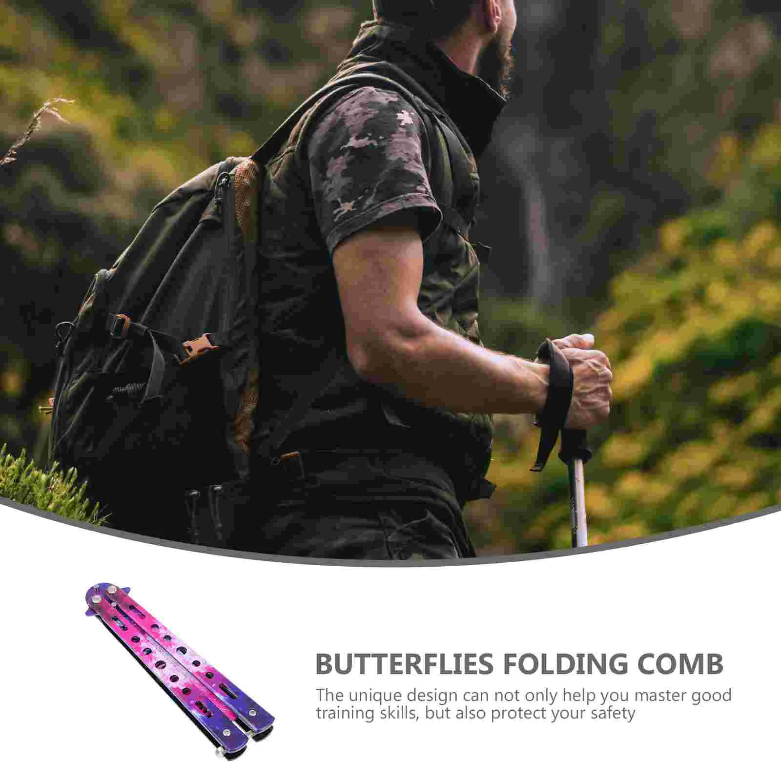 Неточенный тренировочный резак расческа складной инструмент для тусклой резки |