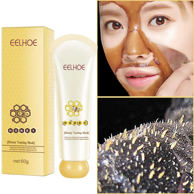 

Honey Tearing Mask Peel-off Masks Shrinks Pores Mask Remove Peel Off Dead Skin Oil Control Deep Clean Pores Face Skin Care Cream