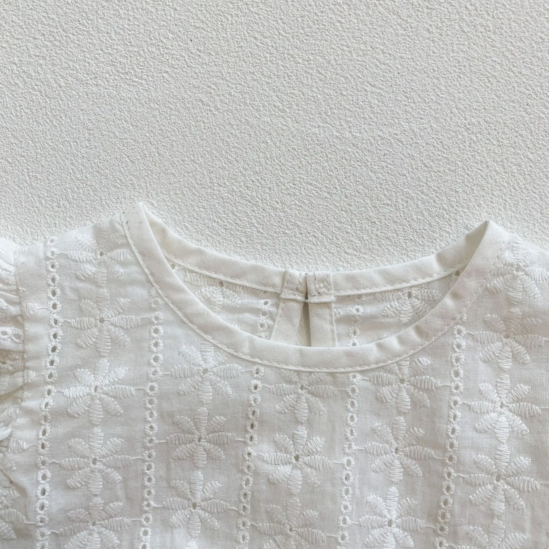 RiniKinda Summer Newborn Infant Baby Girls Romper Embroidery Infant Romper Playsuit Jumpsuit Fashion Baby Clothing White