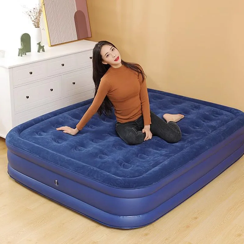 Просторная односпальная кровать для ленивых людей Надувная складная балкона