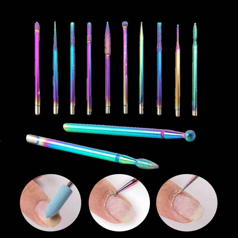 10 шт. песочные пилочки для ногтей дрель лака кутикулы шлифовальная головка