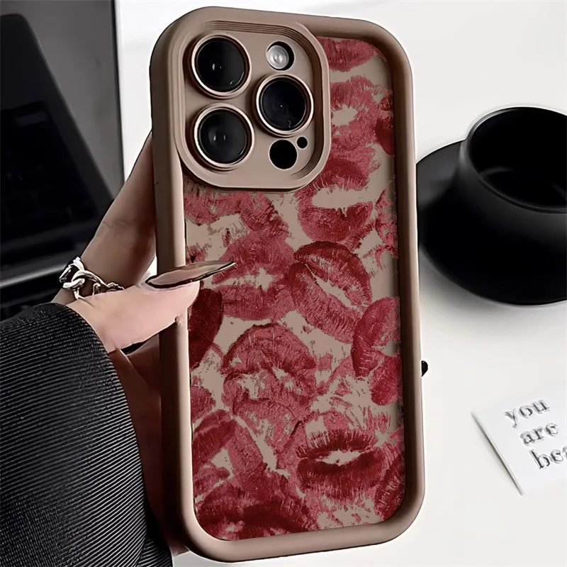 Red Lips Phone Case For Infinix Smart 8 7 6 5 Pop Pro Tecno Spark 20 10 10C 9 8C Go 2023 2024 2022 Protective Cover