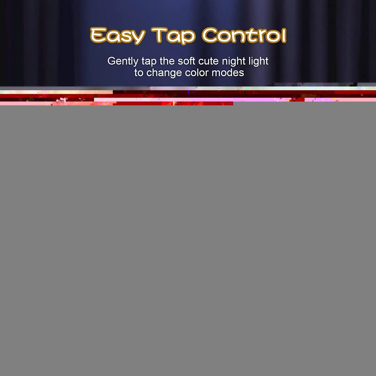 

Силиконовый светодиодный ночник для детей, мягкий силиконовый светильник на батарейках, для спальни, домашний декор, подарок, ночник в виде ...