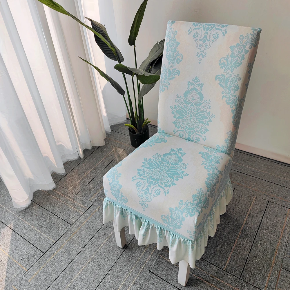 Чехол на стул с цветочным принтом эластичный Бархатный сиденье для украшения
