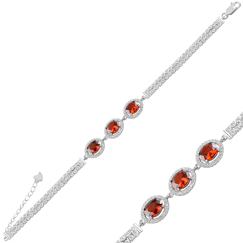 

Silver 925 Sterling Zircon Cubic Zirconia Bracelet