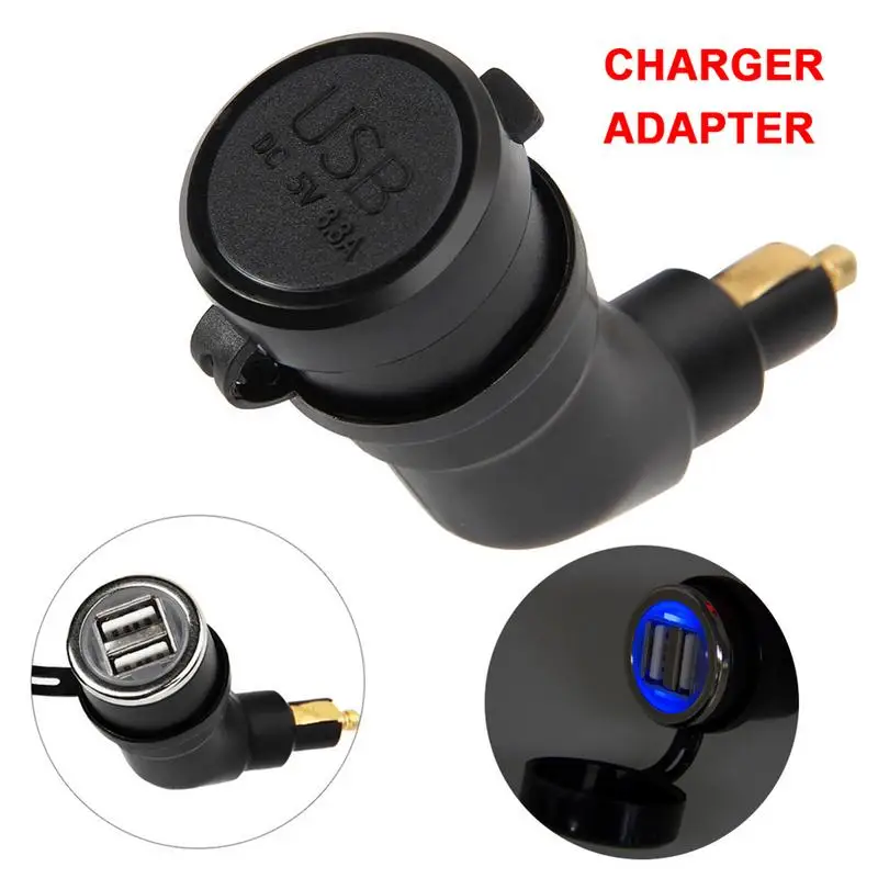 

Motorcycle Power Adapter Dual USB Charger Waterproof For BMWs R1200GS R1200RT F800 Motorcycle Socket Dual USB Charger For Phone