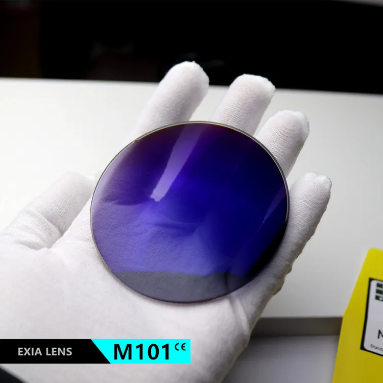Фото Объектив EXIA M101, линзы для солнцезащитных очков 1,61 MR-8 SHMC UV400, цвет серый градиент, линзы для очков Curve 3 №1