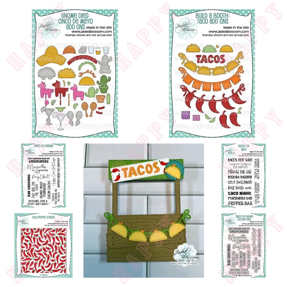 

Metal Cutting Dies Stamps Stencil Gnome Accessories Chilli Hat DIY Scrapbooking Envelope Greeting Card Decorative Embossing Make