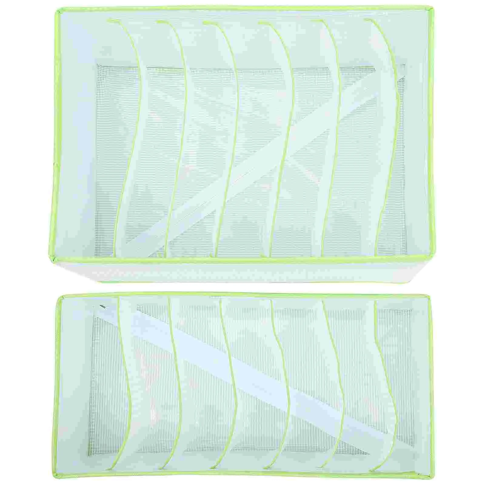 

2pcs Clothes Storage Bins Foldable Storage Baskets Compartment Storage Boxes